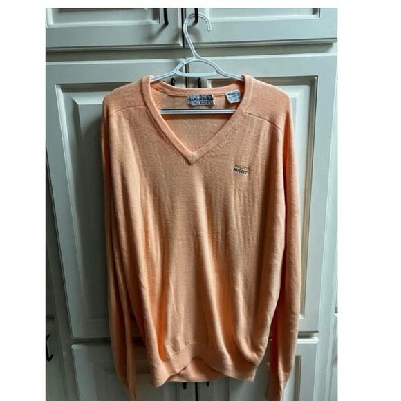 Lot of 2 La Mode Du Golf Golden Nugget Mens Sweater XXL TVG Beige Pink V-Neck - Picture 6 of 8